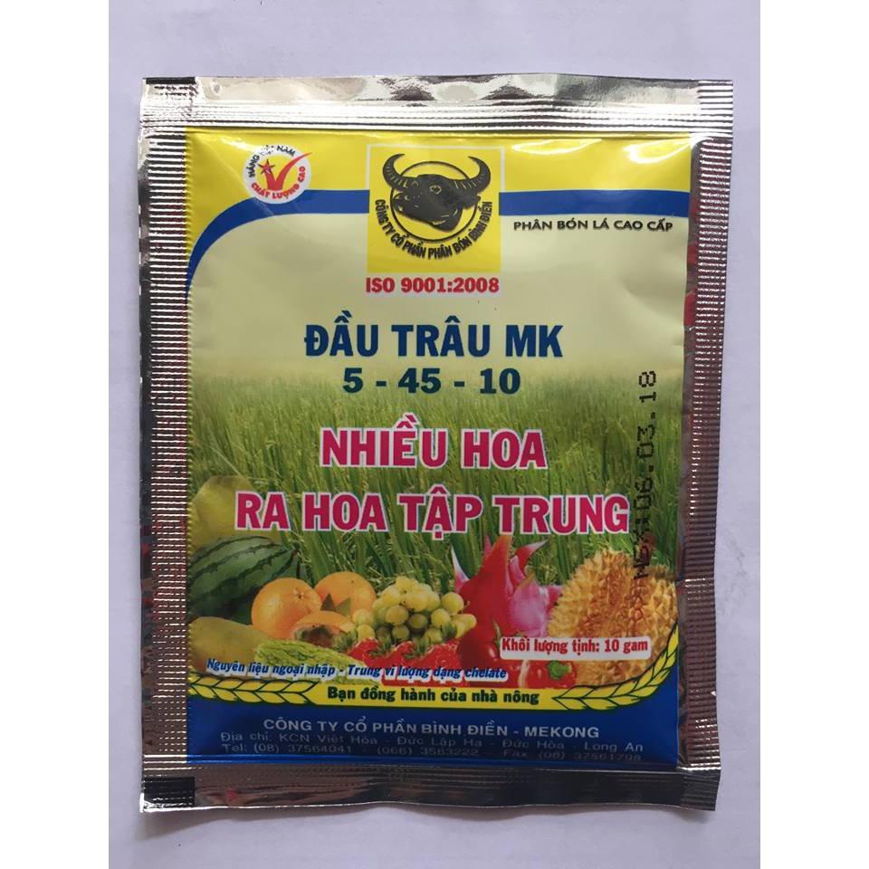 Phân Đầu Trâu 5-45-10 (Nhiều Hoa) bịch 10g KNS210