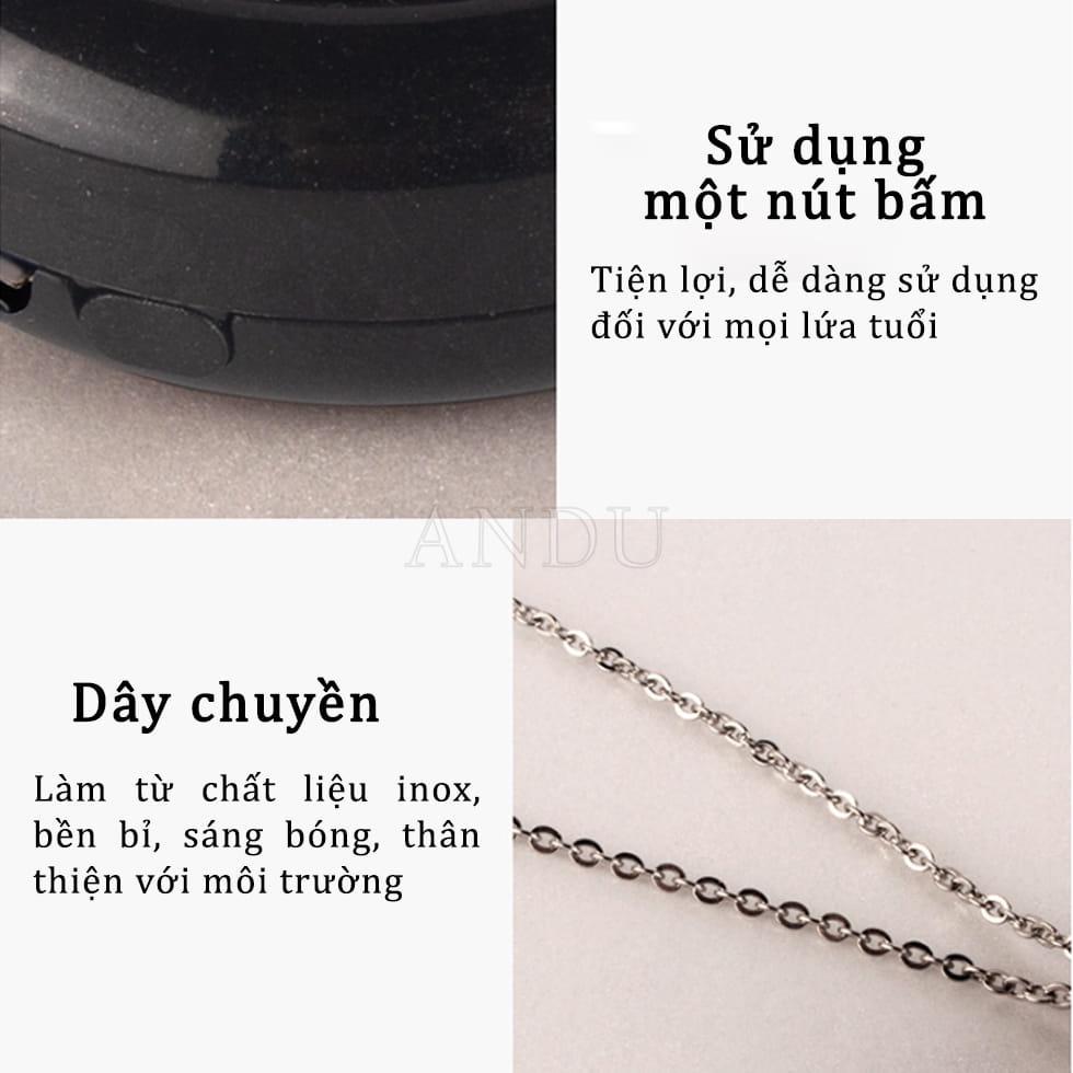 Máy Lọc Không Khí Mini Có Dây Đeo Cổ Dễ Dàng Mang Đi Có Thể Treo Trên Ô Tô