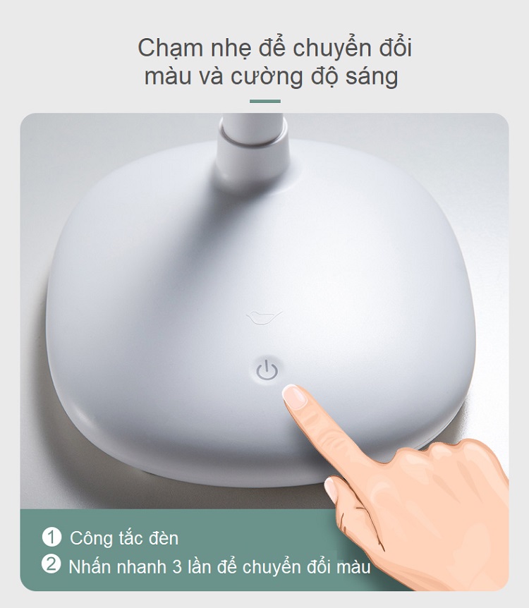 Đèn cảm ứng -Đèn bàn đọc sách báo thông minh cắm cổng USB