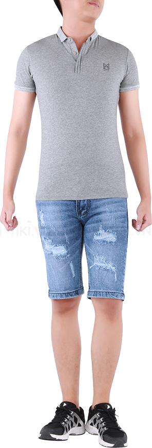 Quần Short Jeans Nam - Xanh