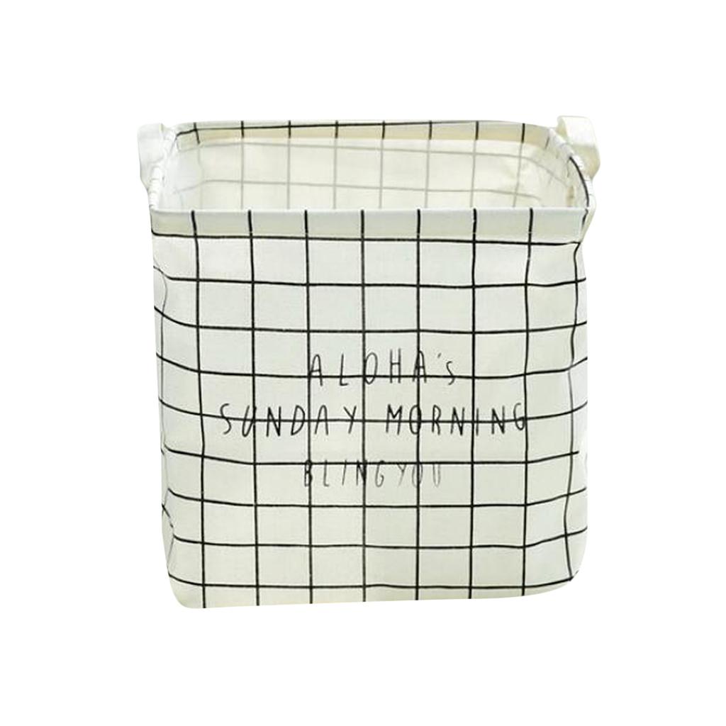 Foldable Clothing Storage Bucket Laundry Basket Organizer Bags