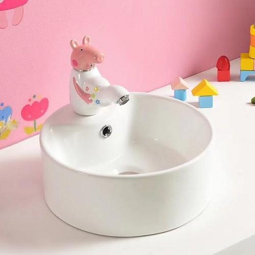 Chậu rửa mặt lavabo trẻ em dương bàn có màu sắc