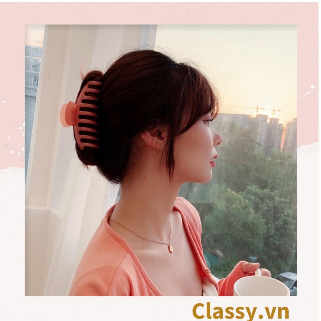 Kẹp càng cua Classy  kẹp tóc cỡ lớn, màu cẩm thạch PK1612