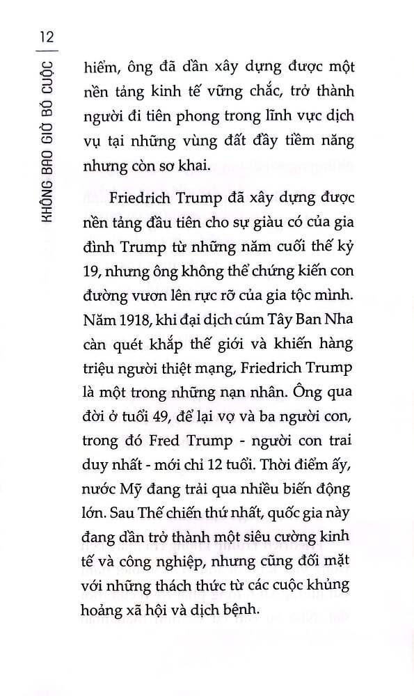 Donald Trump - Không Bao Giờ Bỏ Cuộc (Vị Tổng Thống Gây Tranh Cãi Lịch Sử Hoa Kỳ) - SB