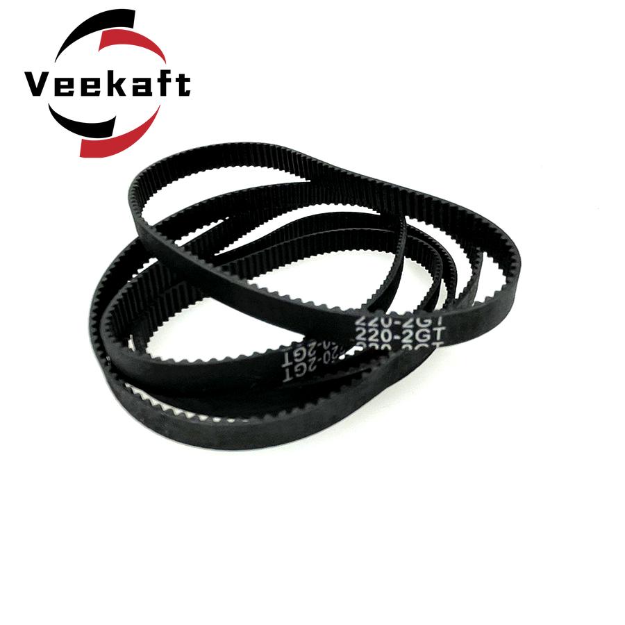 Các bộ phận máy in 3D GT2 6 mm Vành thời gian cao su vòng kín 302 308 320 330 336 340 348 350 358 360 370 376 380 386 390MM 2GT 1PCS