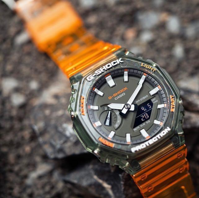Đồng Hồ Nam Dây Nhựa Casio G-Shock GA-2100HC-4ADR Lõi Carbon | GA-2100HC-4A