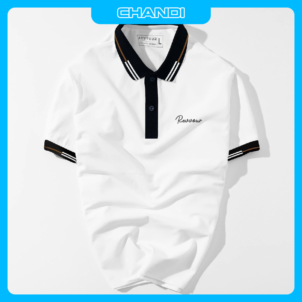 Áo Thun Polo Cặp Nam Tay Ngắn Unisex thương hiệu Chandi thiết kế cố bẻ thêu không bong tróc khi giặt PLN35