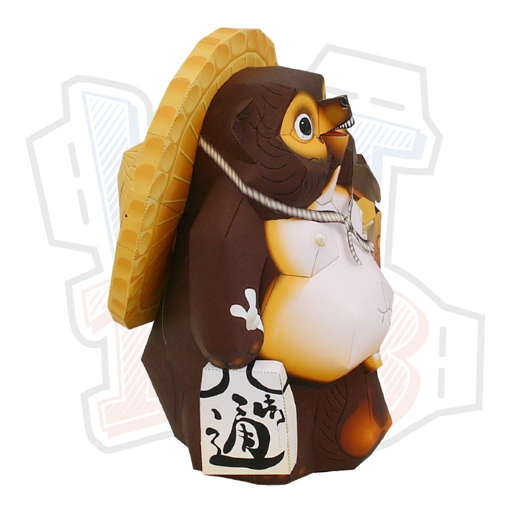 Mô hình giấy Nhật Bản Shigaraki Tanuki