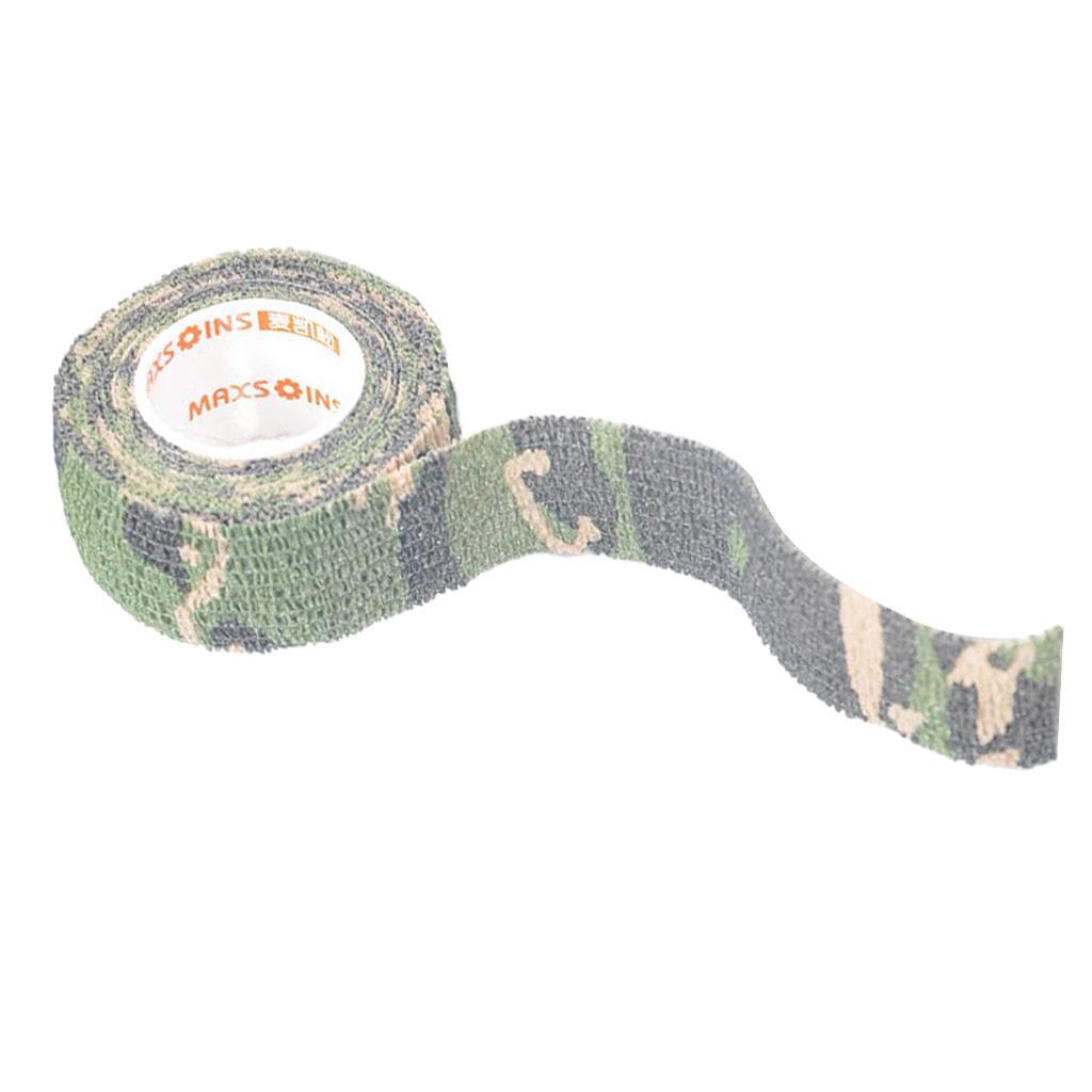 2-6pack Camouflage Non Woven Self Adhesive Cohesive Wrap Bandage Tape 1 Inch