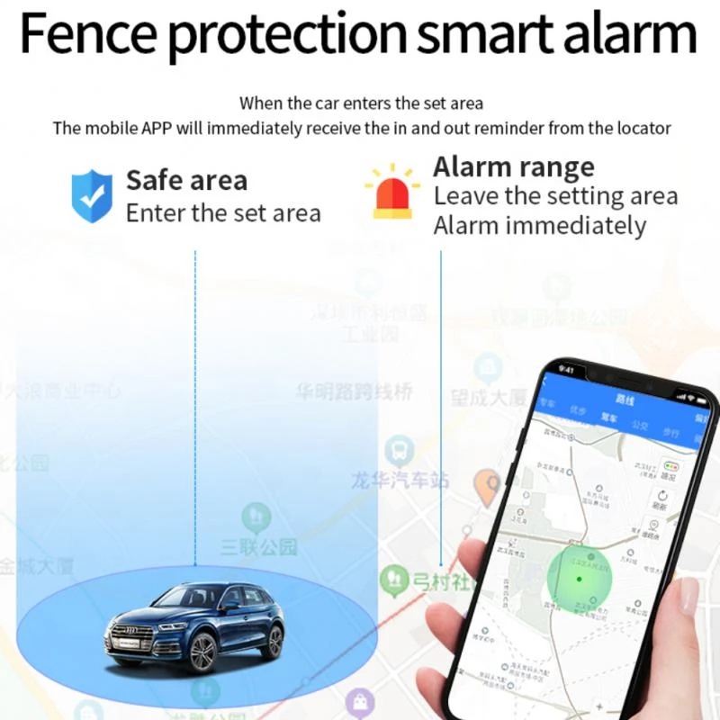 Định vị và ghi âm GF09 theo dõi và quan sát từ xa trên điện thoại, sử dụng App 360 GPS, không dây có pin chờ tầm 3-4 ngày