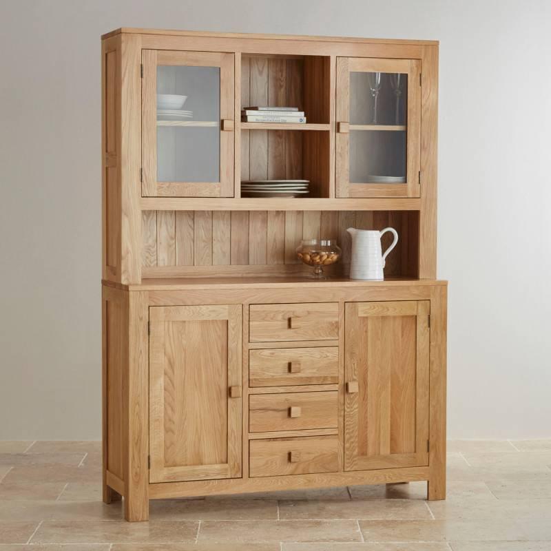 Tủ Chén Cao Oakdale Lớn Gỗ Sồi Ibie DSCTLDALO