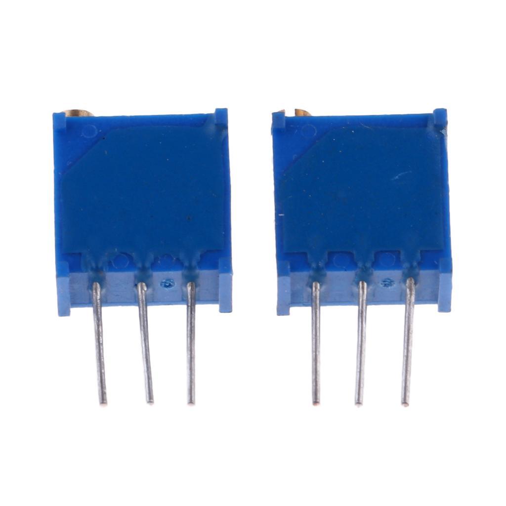 50 Pieces 3296W Precision Trimmer Potentiometer Variable Resistor 20K Ohm