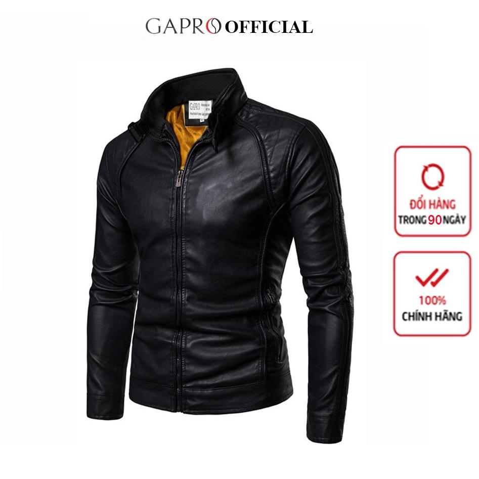 Áo khoác da nam lót lông cao cấp Gapro Fashion GADA077