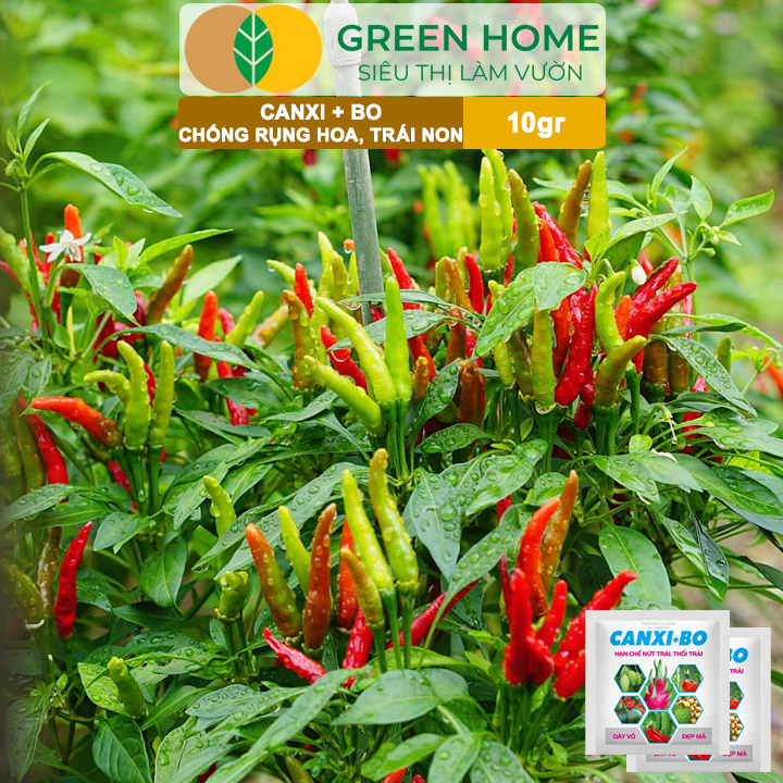 Phân Bón Canxi Bo Greenhome, Viên 10Gr, Tăng Đậu Trái, Chống Rụng Hoa Và Trái Non, Chống Thối Trái