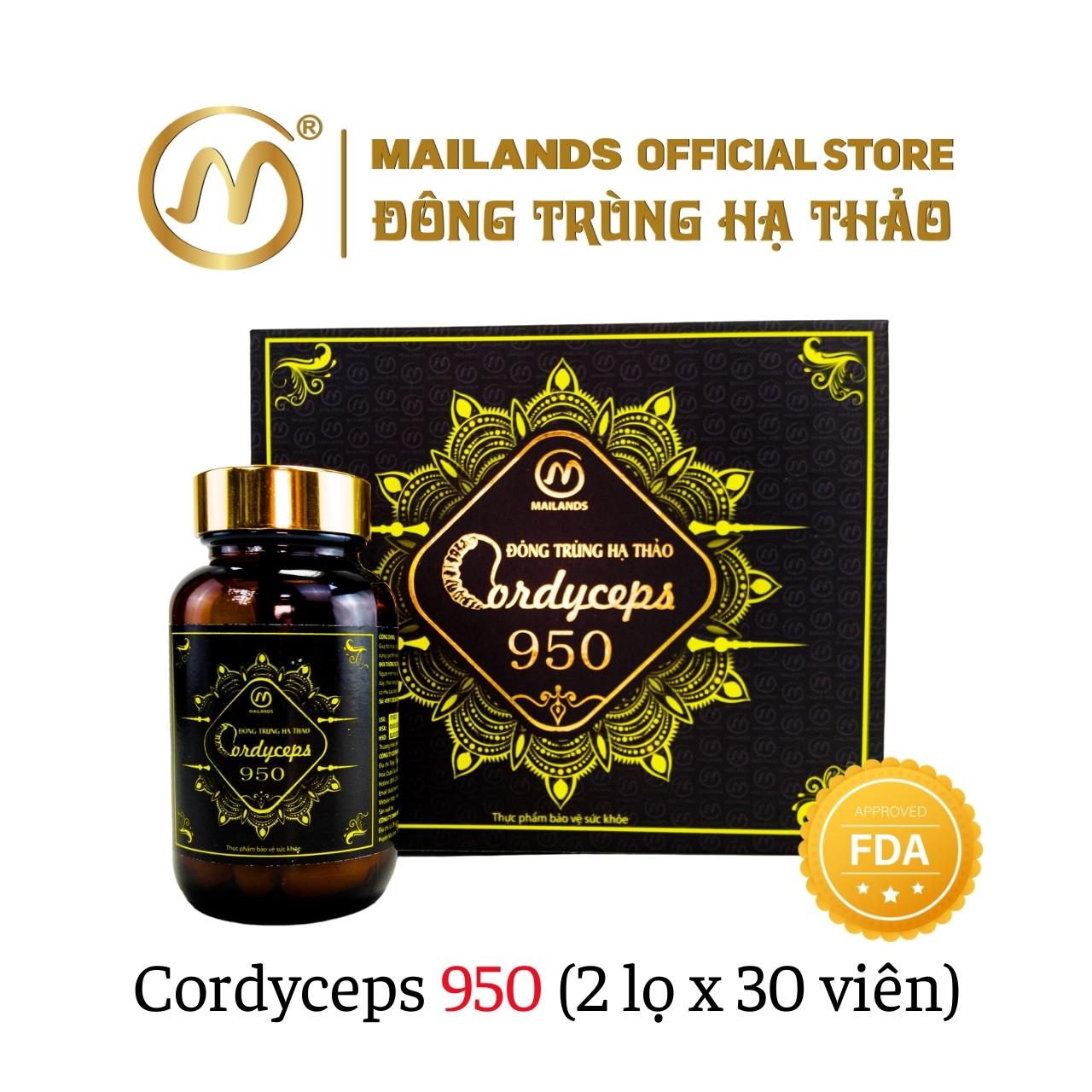 Đông Trùng Hạ Thảo Cordyceps 950 tăng cường sức đề kháng, nâng cao thể trạng