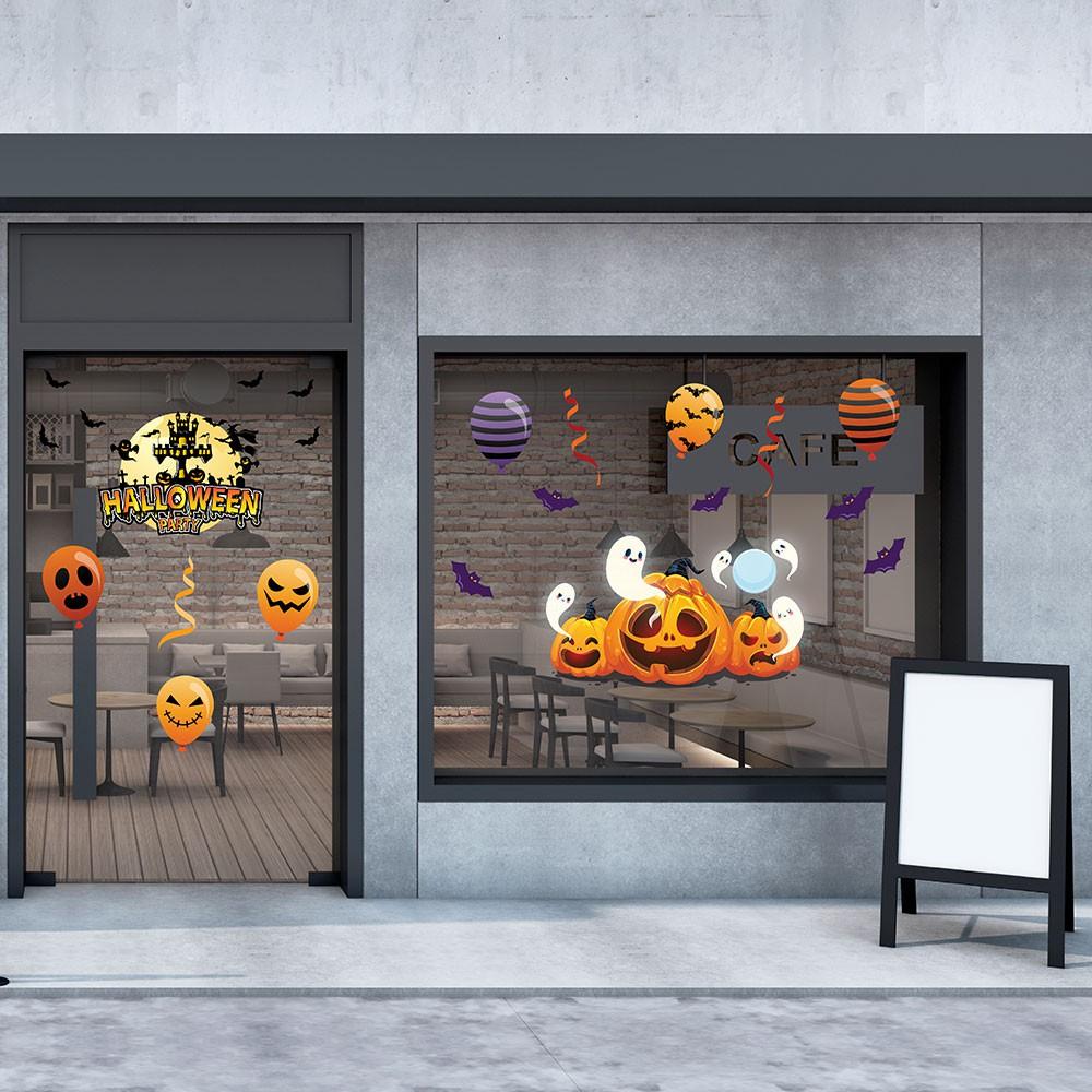 DECAL TRANG TRÍ HALLOWEEN COMBO SỐ 7