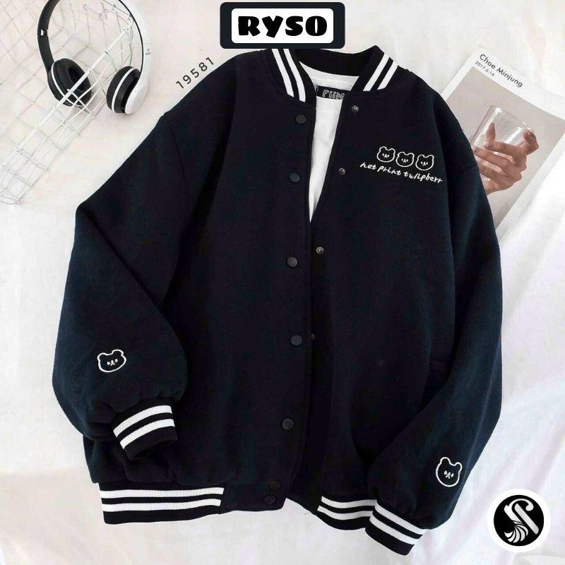 Áo Khoác Nỉ Bomber Thêu Gấu Cardigan Form Rộng Chất Nỉ Bông Dày Dặn Nữ Unisex, Áo hoodie nam nữ nỉ ngoại in hình chất nỉ bông dày dặn, nón 2 lớp, thích hợp làm áo cặp