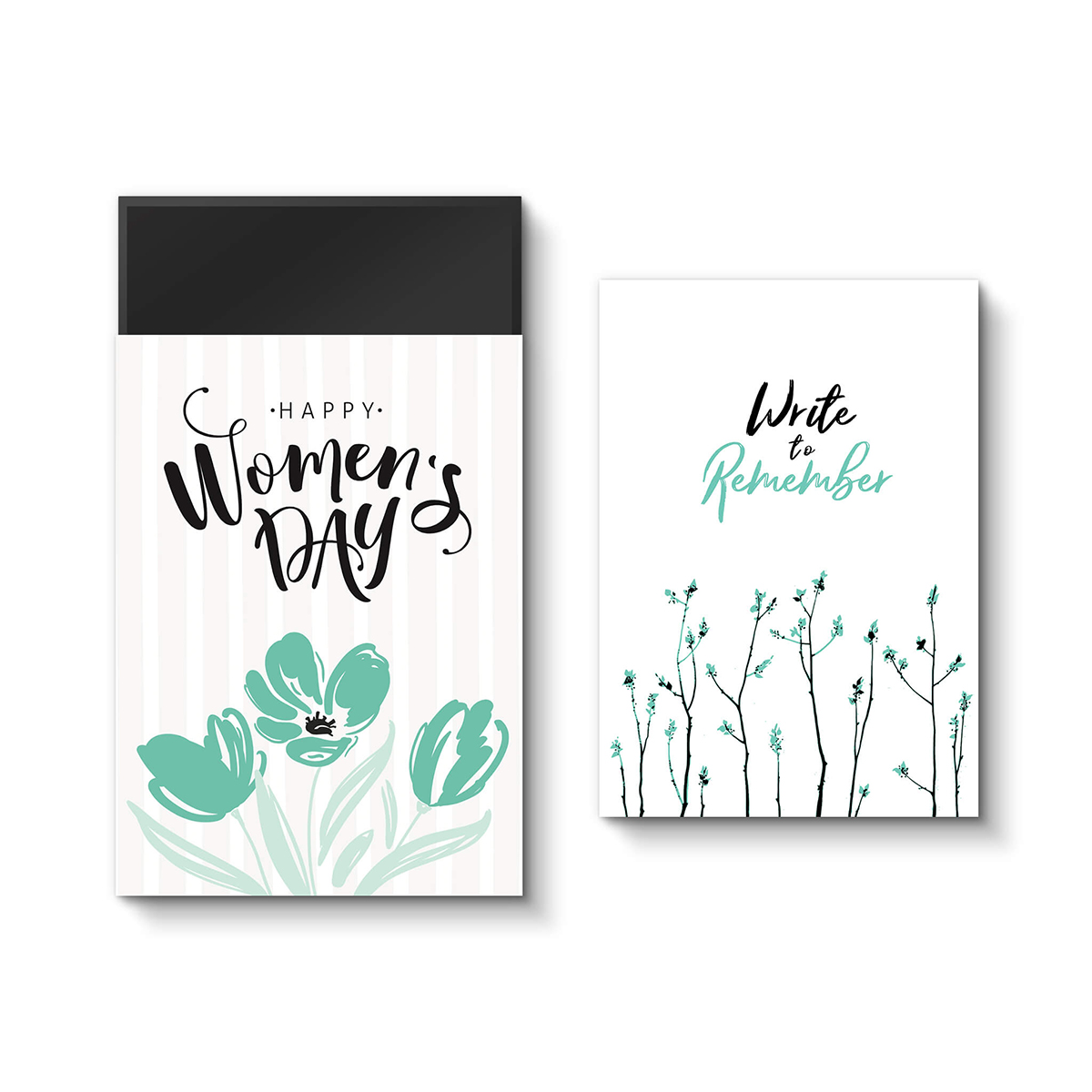 Hộp quà sổ SDstationery mẫu Happy Women's Day - Sổ mở phẳng A5 Write to remember (mẫu hộp ngẫu nhiên)