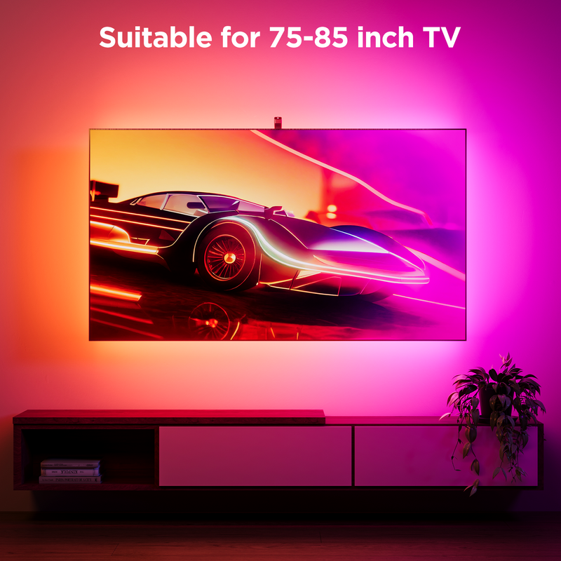 Đèn LED dây mở rộng màn hình Govee Smart TV Backlight Kít 3S H6098 (75&quot;-85″) | Thiết kế tiên tiến