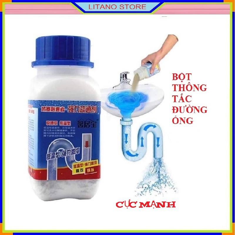 Bột Thông Tắc Đường Ống Thần Thánh Cực Mạnh, Loại Lớn - Bột Thông Tắc Bồn Cầu ,Bồn Rửa Bát, Đường Ống Thoát Nước