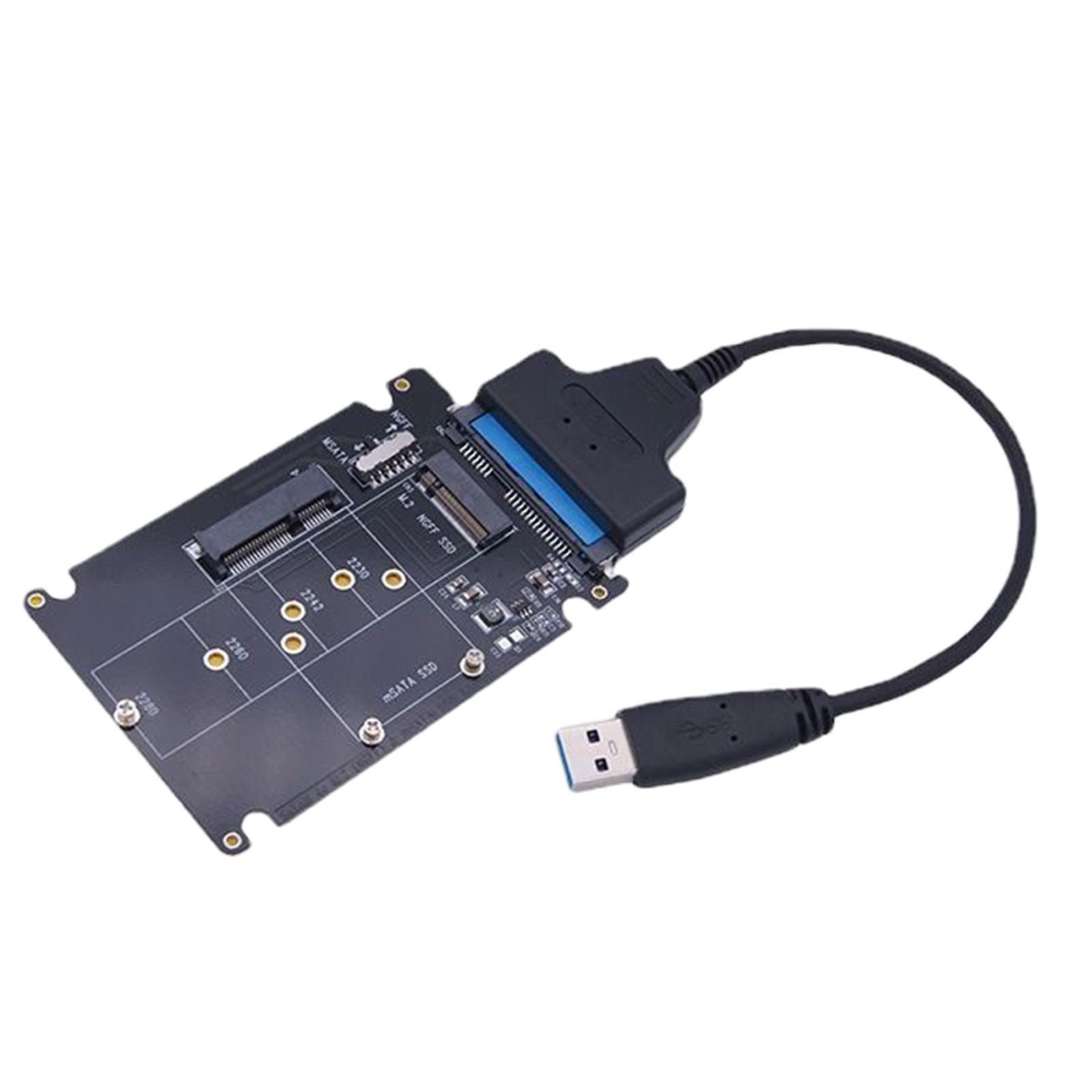 MSATA to  Adapter USB to  Cable SATA3.1 Standard PCI E SSD