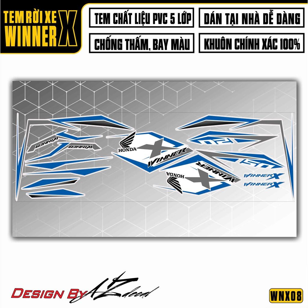 Tem Rời Dán Xe Winner X Cách Điệu | WNX08 | Decal Chế Xe Máy Chất Liệu Tem PVC Cao Cấp