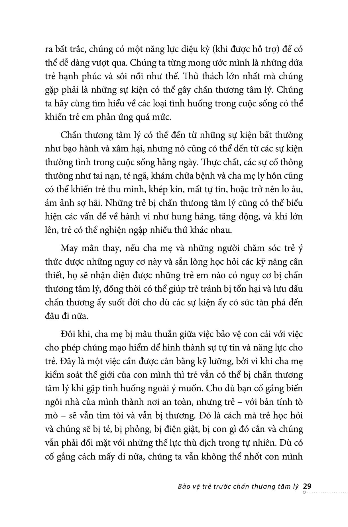 Bảo Vệ Trẻ Trước Chấn Thương Tâm Lý