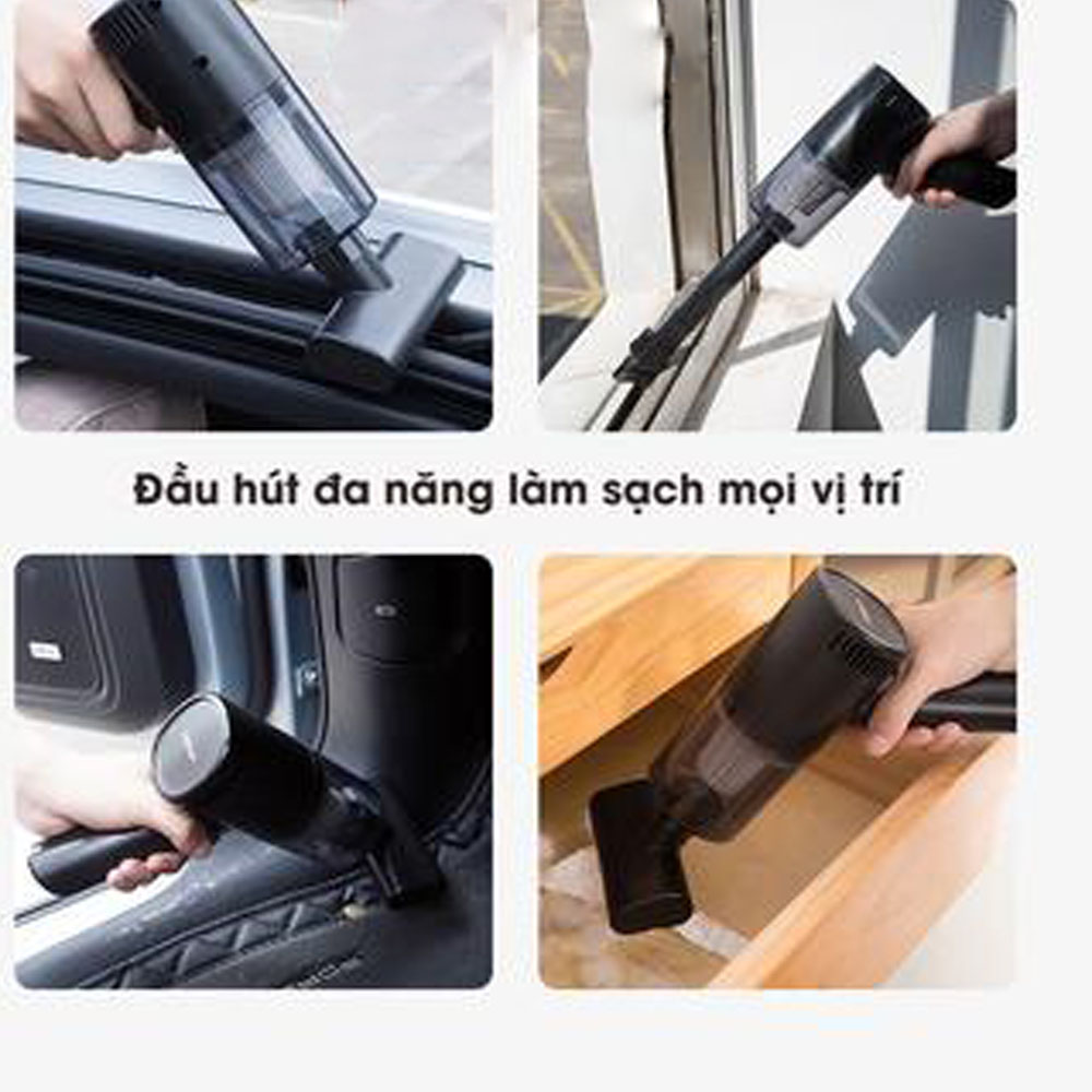 Máy Hút Bụi Cầm Tay Chuyên Dụng Seasy A5, Sạc Pin Không Dây, Công Suất Lớn, Giảm Thiểu Tiếng Ồn, Vận Hành Êm Ái, Kèm Vòi Tiện Dụng, Dùng Trong Nhà, Giường Nệm, Ôtô, Ghế - Hàng Chính Hãng