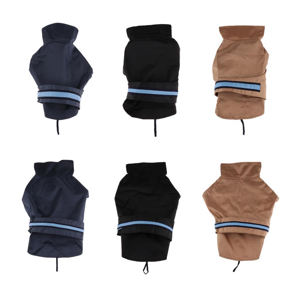 Pet dogs waterproof clothing with LED light reflective strips