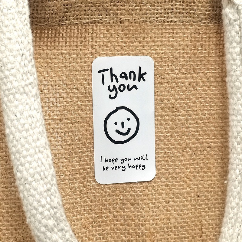 TD71_Tem dán chữ _ STICKER &quot; Thank you&quot; &lt;&lt; SIZE 3X6CM, 100 TEM/XAP