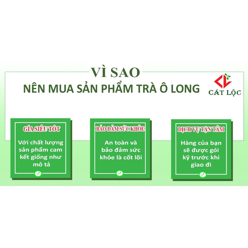 Trà ô long Cát Lộc nguyên chất, vị đậm đà, là nguyên liệu làm trà sữa ngon – Gói 100g, 200g