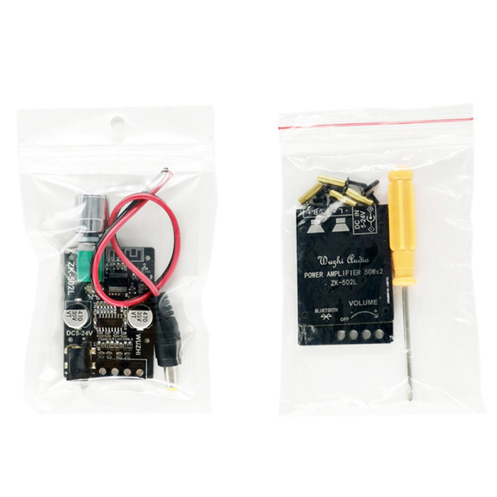 DC524V Bluetooth 5.0 Amplifier Board for DIY Store Theater Square Speakers