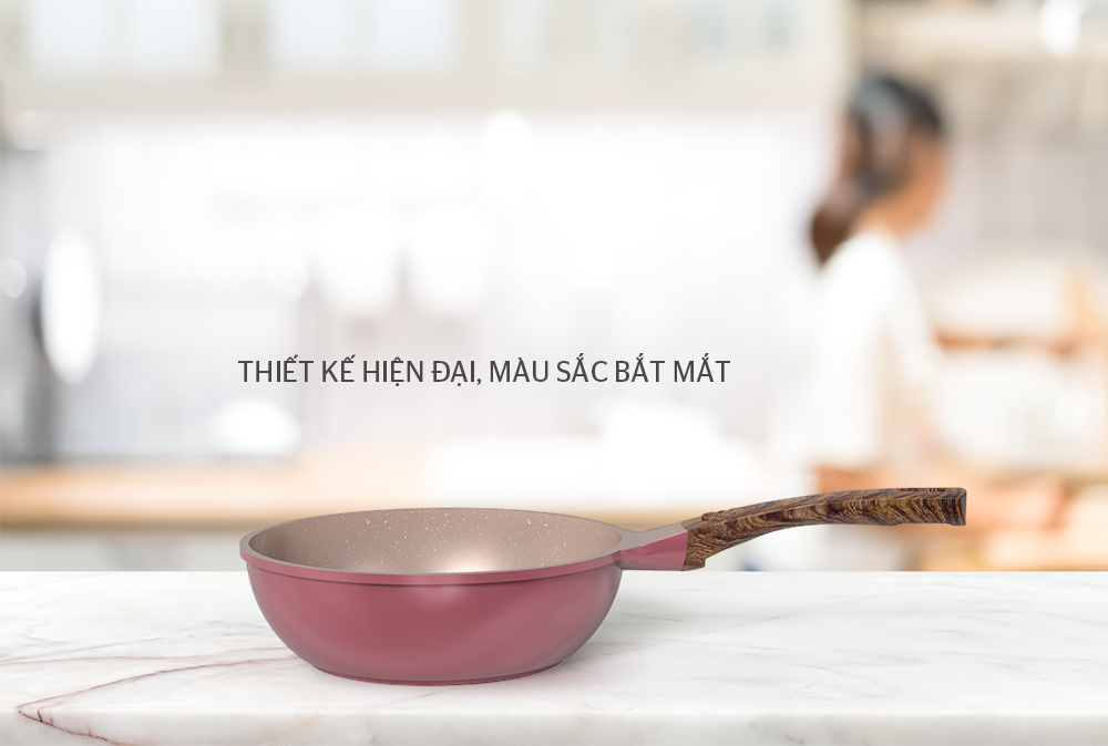 Chảo sâu siêu bền đá Dura Pro SUNHOUSE 20-24CM