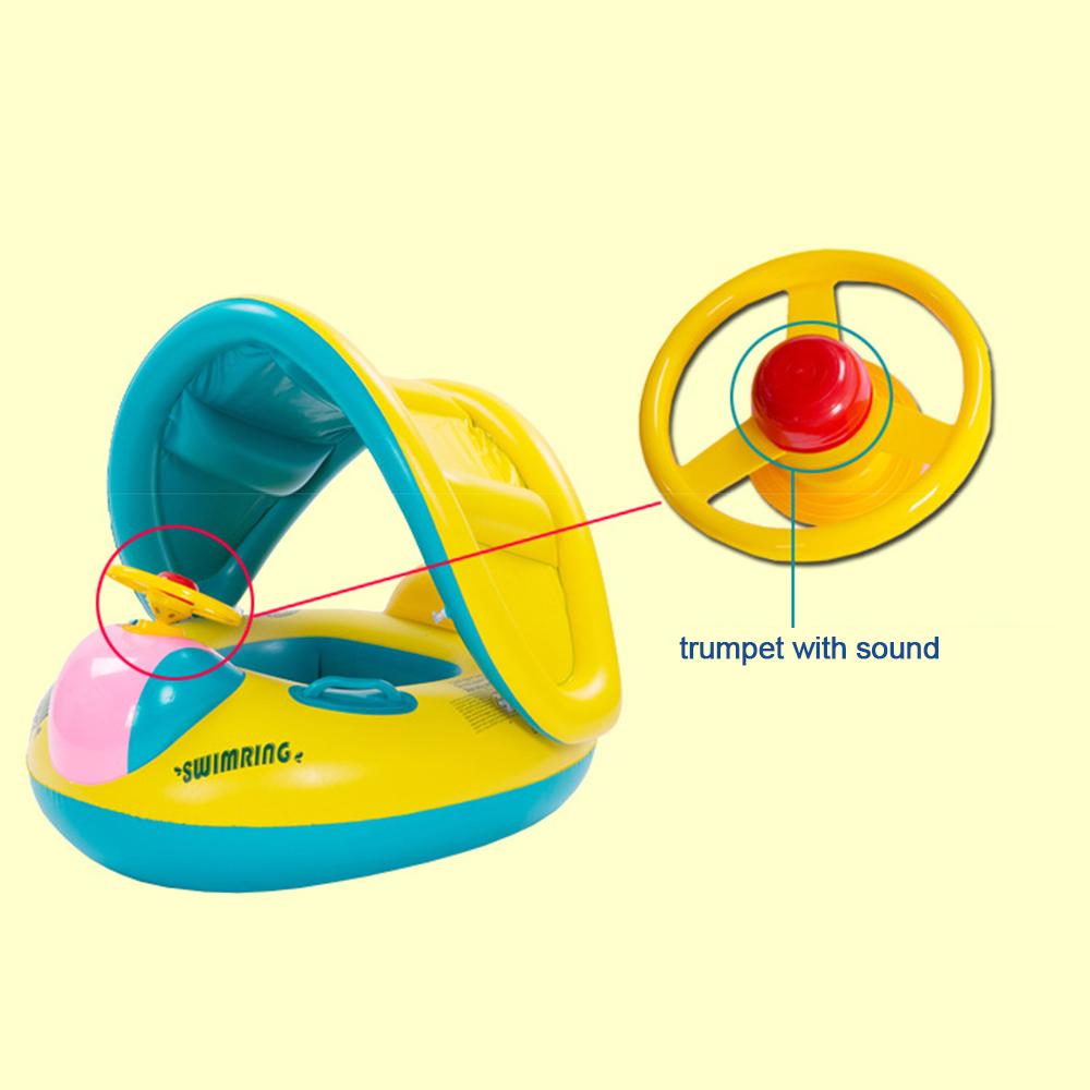 Phao Bơi Cho Trẻ Em Với Hệ Thống Chống Nắng Tán Nước Cho Trẻ Em