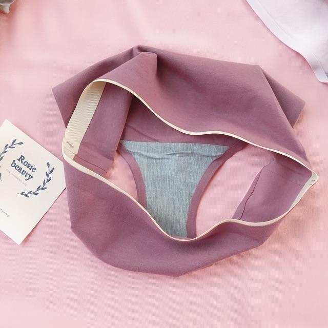 Quần lót cotton không đường may, quần lót nữ không viền kháng khuẩn xuất Nhật Q/C057