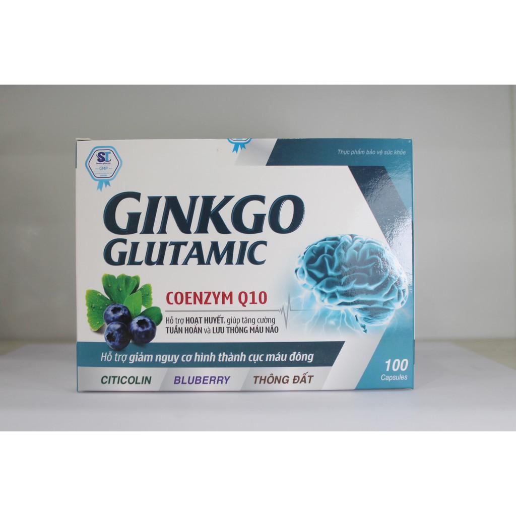 GINKGO GLUTAMIC COENZYM Q10 - HOẠT HUYẾT DƯỠNG NÃO - TUẦN HOÀN - LƯU THÔNG MÁU NÃO - NGĂN HÌNH THÀNH CỤC MÁU ĐÔNG
