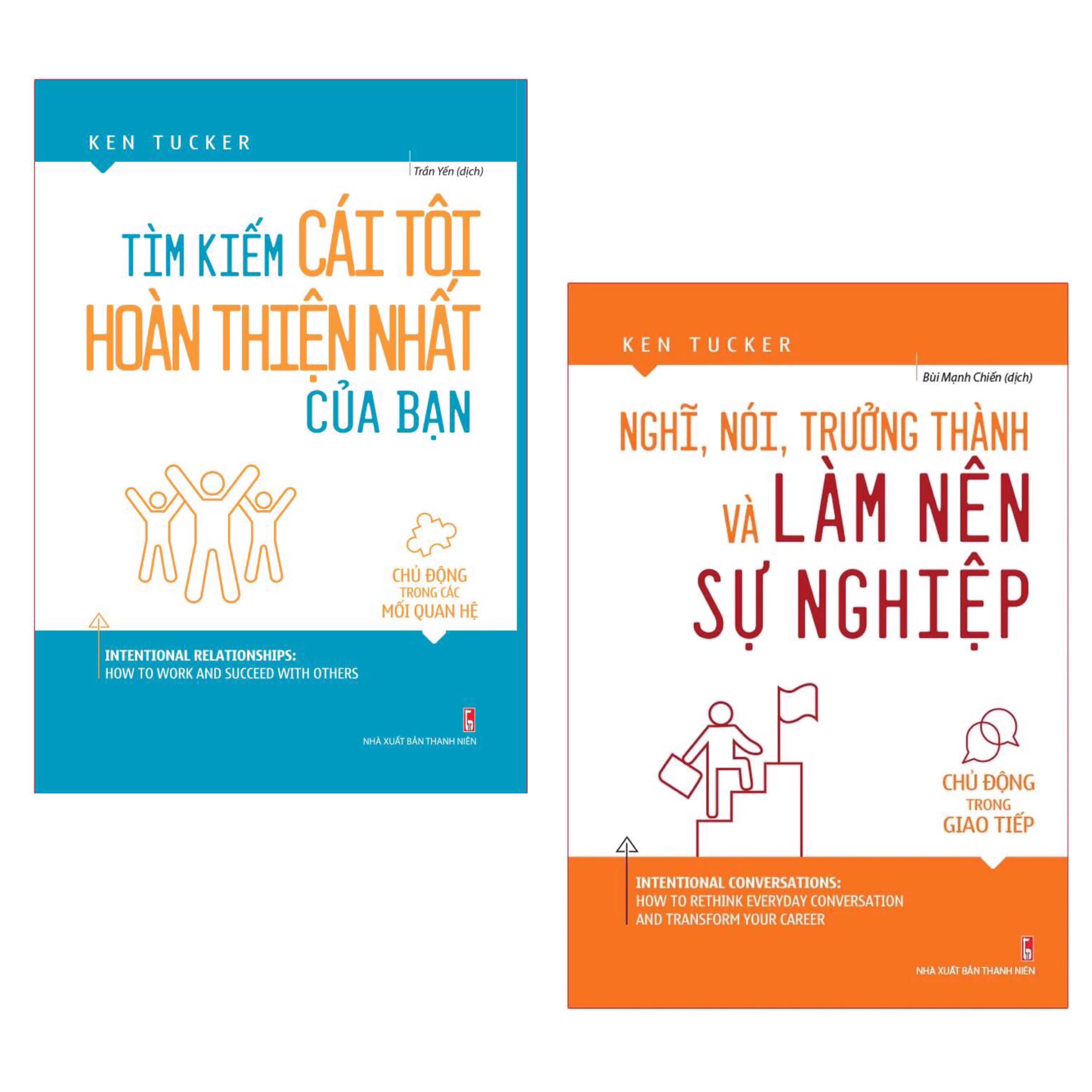 Combo Sách Kỹ Năng Hoàn Thiện Bản Thân: Tìm Kiếm Cái Tôi Hoàn Thiện Nhất Của Bạn - Chủ Động Trong Các Mối Quan Hệ + Nghĩ, Nói, Trưởng Thành Và Làm Nên Sự Nghiệp - Chủ Động Trong Giao Tiếp