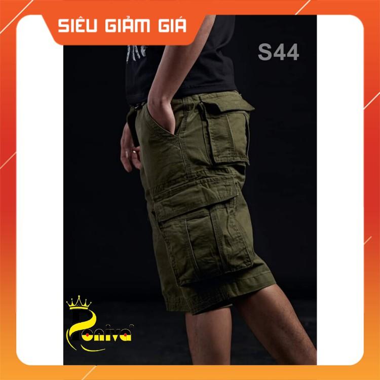 Quần Sọt Nam Kaki Phối Túi Hộp Thời Trang