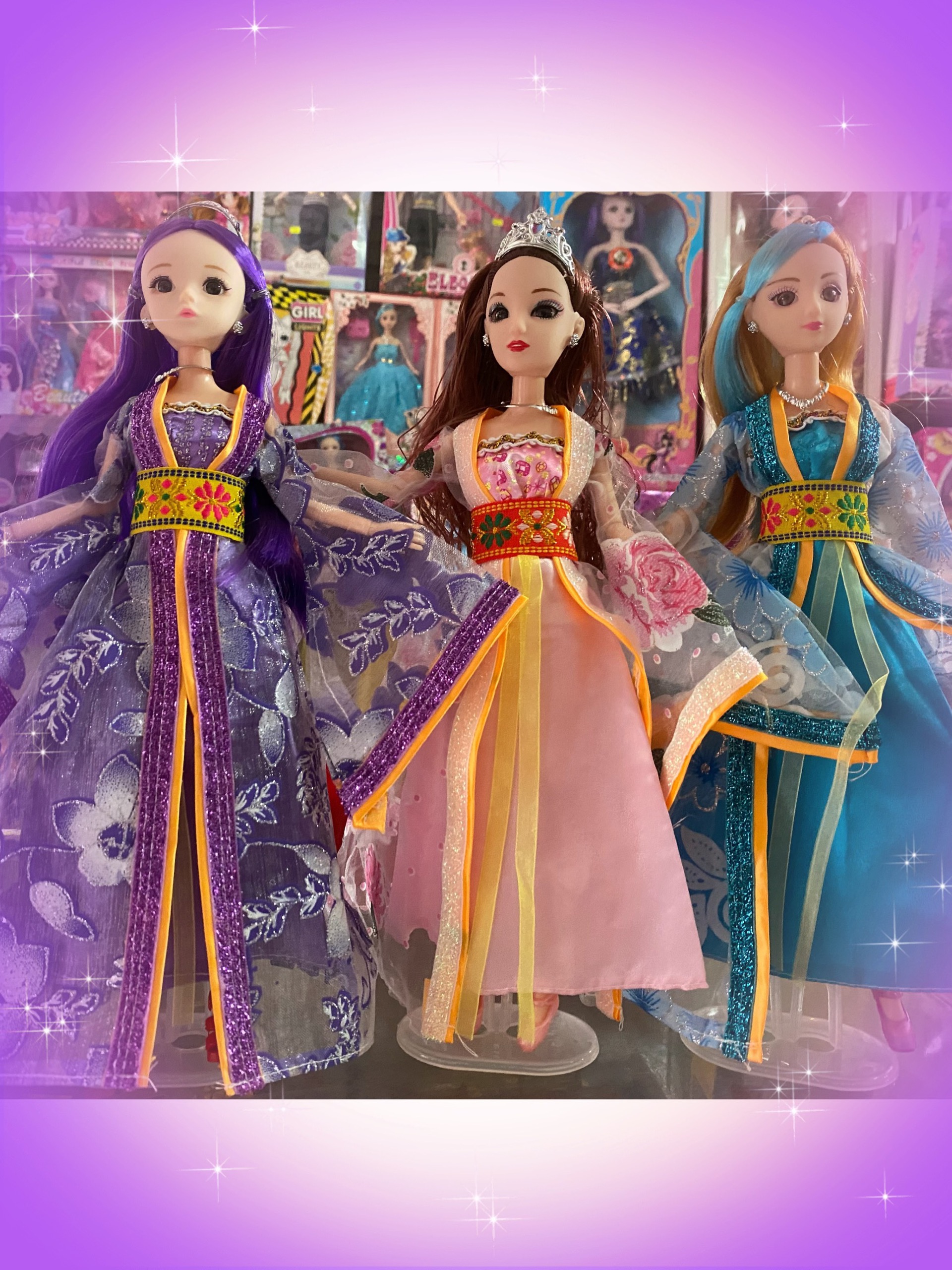 Búp bê áo cổ trang - 1 bê màu áo ngẫu nhiên