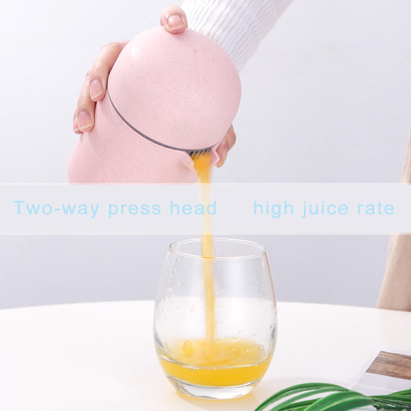 Citrus Lemon Orange Juicer, Manual Hand Squeezer, 2 in 1 Multi-function Manual Juicer with Strainer and Container