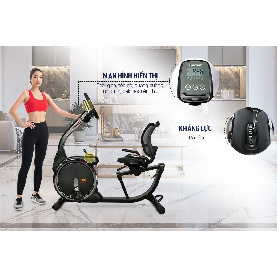 Xe đạp tập thể dục tại nhà KINGSPORT KS-5807 có ghế tựa êm ái, bánh đà kháng từ