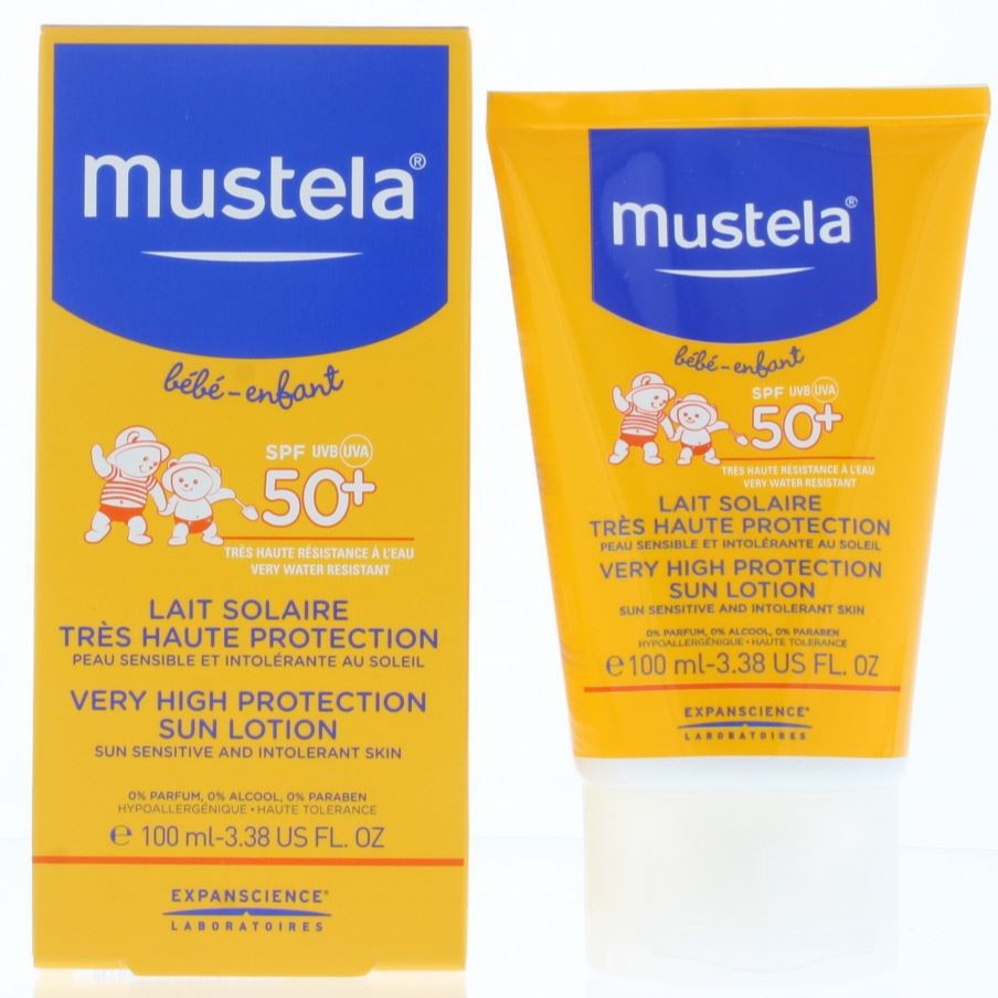 Kem Chống Nắng Cho Trẻ Sơ Sinh Và Em Bé Mustela Spf 50+ (100ml)