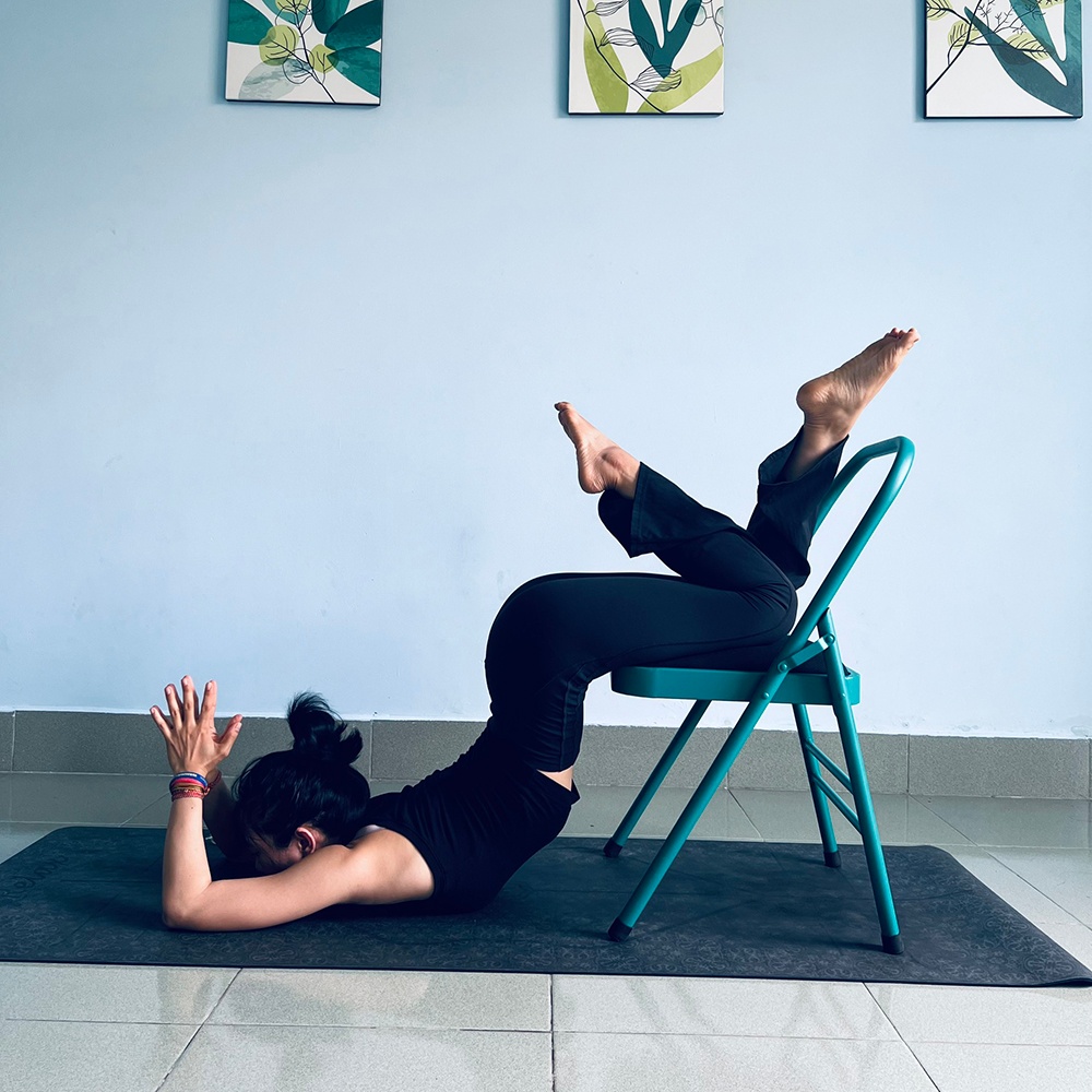 Ghế tập yoga đa năng Yoga Chair NA - Sắt dày, sơn nhám tĩnh điện cao cấp