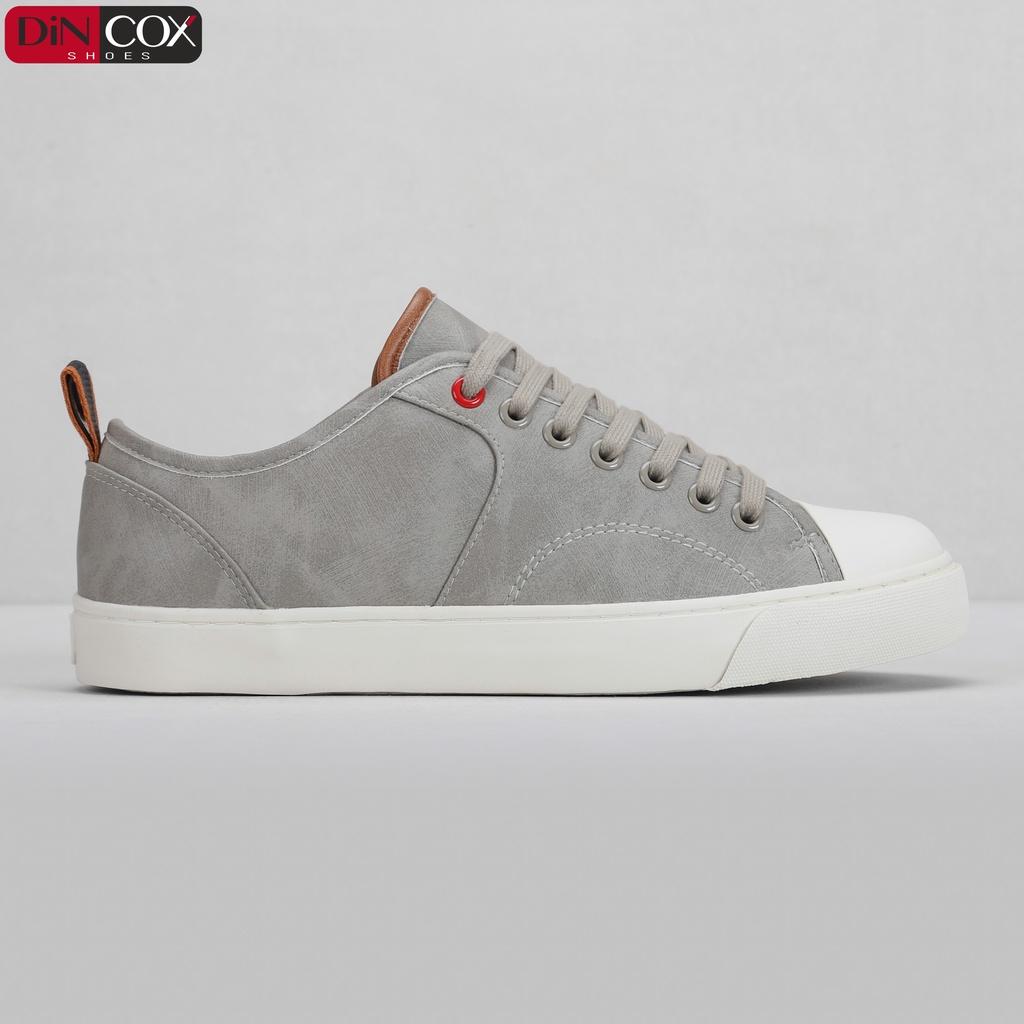 Giày Sneaker Da Nam DINCOX C11 Trẻ Trung, Năng Động LightGrey