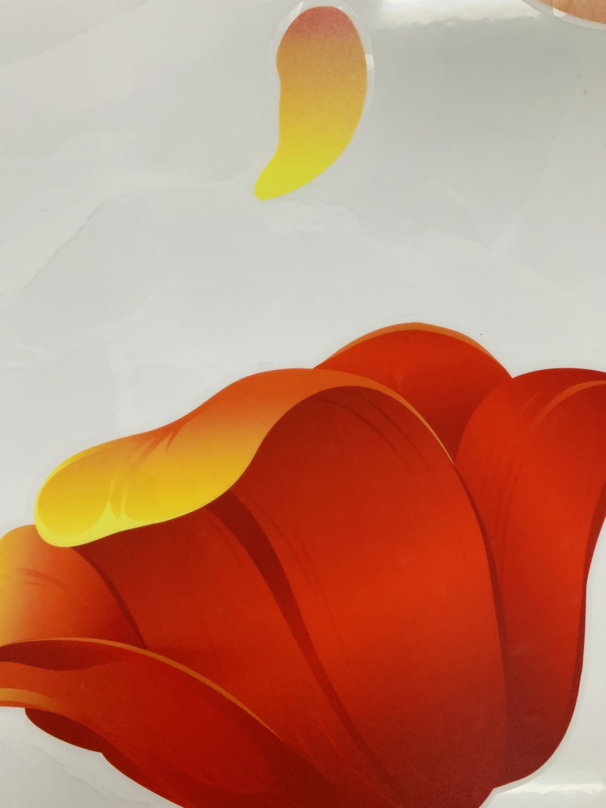 Decal trang trí tường hoa tulip sắc màu - decal trang trí phòng khách - phòng ngủ - khách sạn Binbin PK35