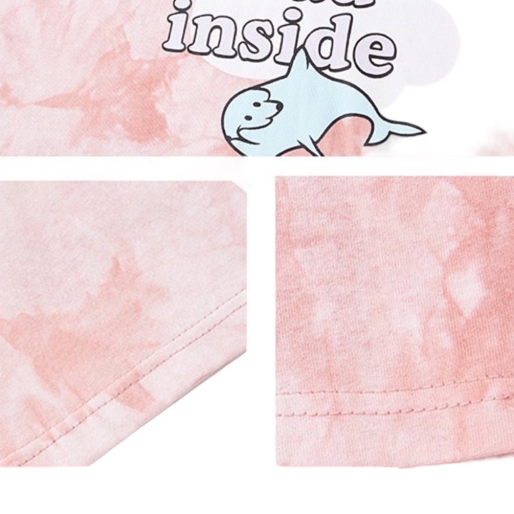 Aó Thun Nam Nữ Unisex Hình Cá Heo Style Ullzang  Cổ Tròn Chất Cotton Cao Cấp - Thời Trang Bảo Châu - G65