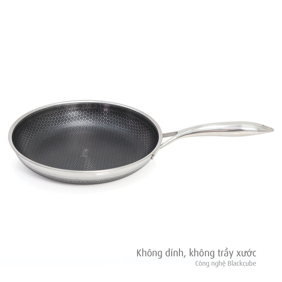 Chảo chiên iNox Blackcube Imat 26cm