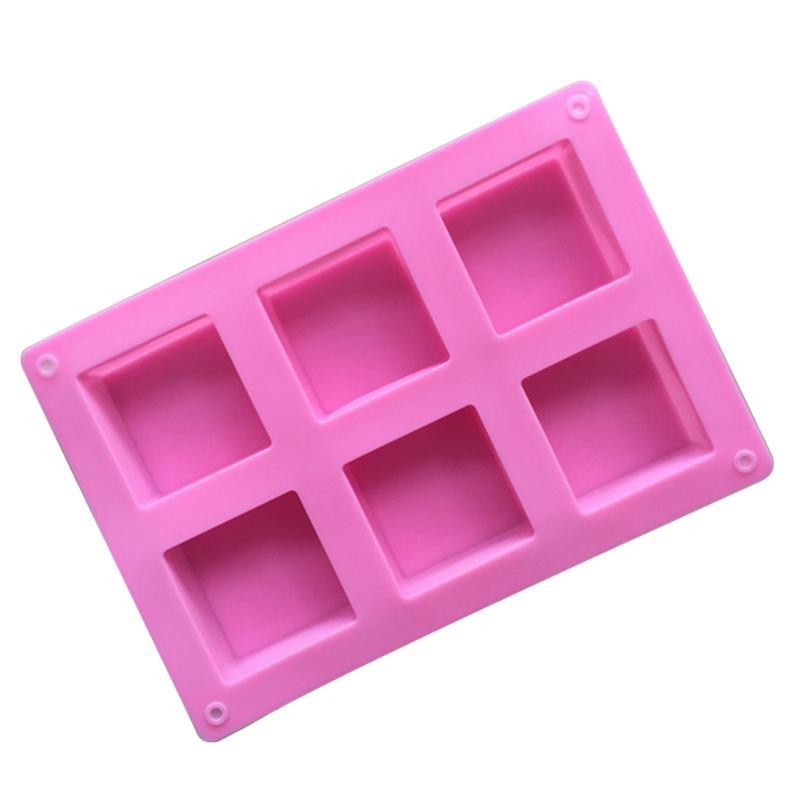 1Pcs Silicone Pudding Candy Mold 4/6/24 Cavity Square Silicone Soap Mold Handmade Candle Decorating Mould Soap Craft Supplies
