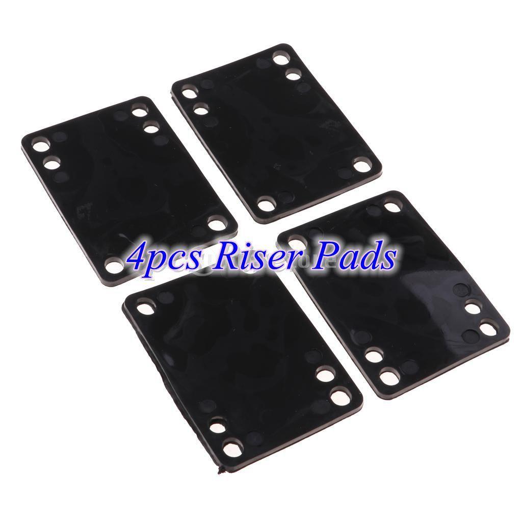 2x 4PCS/Set Skateboard Riser Pads, Good Replacement for Longboard Skateboarding