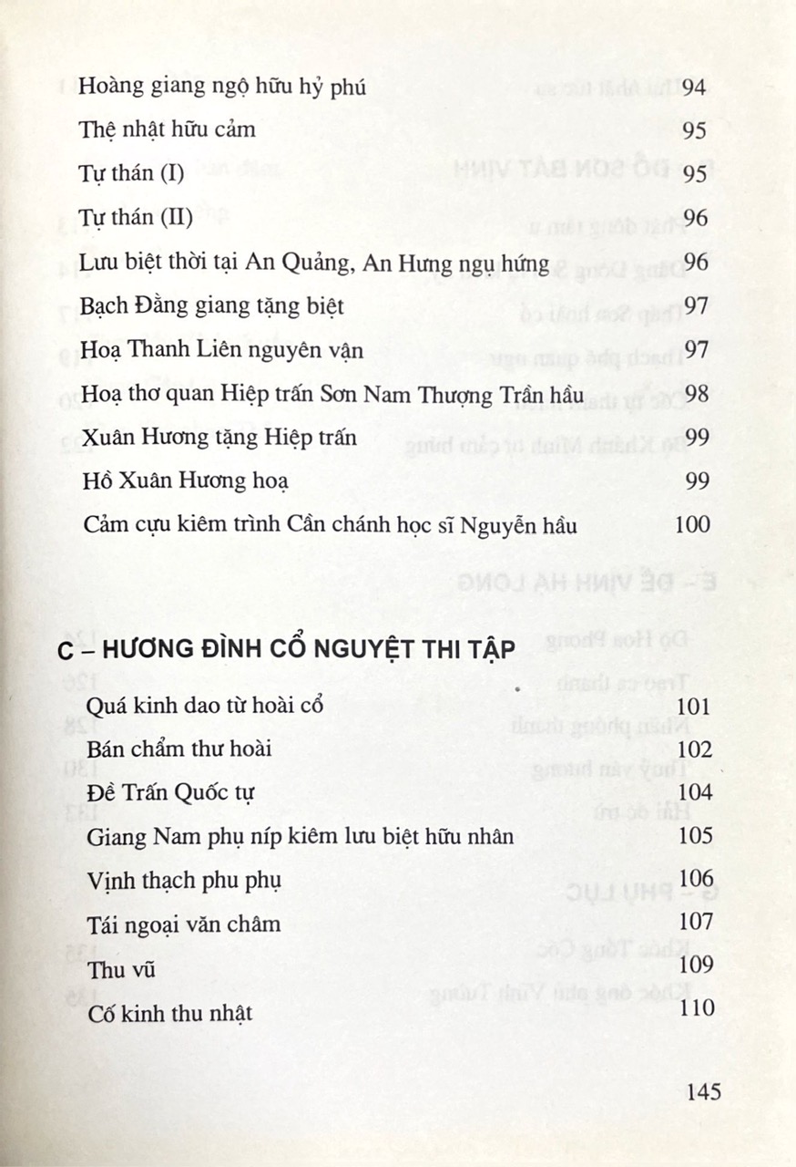 Hồ Xuân Hương Tác Phẩm Chọn Lọc- Tủ Sách Tác Giả, Tác Phẩm Trong Nhà Trường